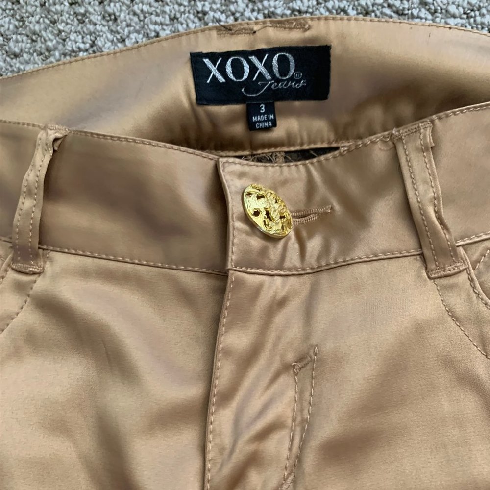 Gold Satin Pants